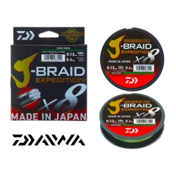 Plecionka Daiwa J-Braid Expedition X8E 0.18mm / 150mm / Dark Green